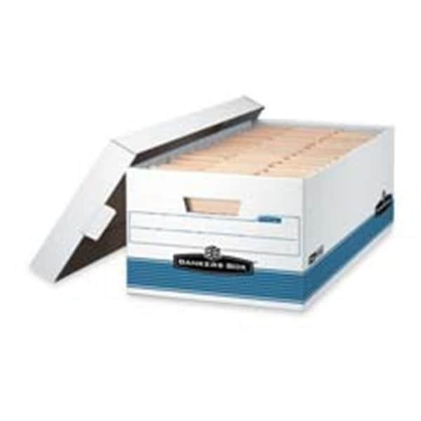Fellowes Mfg. Co. FEL00702 Stor-File Storage Boxes- W-Lid- Legal- 15in.x24in.x10in.- 12-CT- WE-BE FEL00702 - main